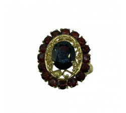 Bague Marquise Grenats