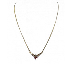 Collier Or avec Rubis
