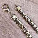 Bracelet Or Maille Haricot