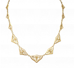 Collier Or Maille Filigrane