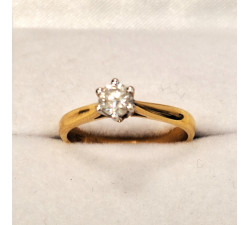 Bague Or Solitaire 0,30ct