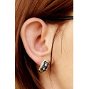 Boucles d'oreille Saphirs et Diamants