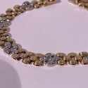 Bracelet 2 Ors avec Diamants