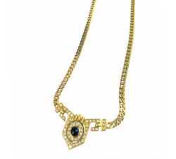 Collier or Saphir et Diamants