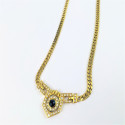 Collier or Saphir et Diamants