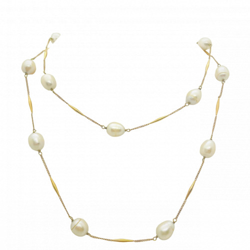 Collier de Perles en Or jaune