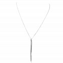 Collier Pendentif Chute Diamants Or blanc