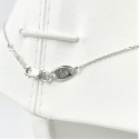 Collier Pendentif Chute Diamants Or blanc