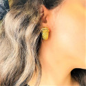 Boucles d'Oreilles Diamants Or jaune