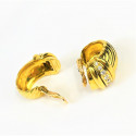 Boucles d'Oreilles Diamants Or jaune