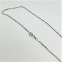 Collier Pendentif Pavage Diamants Or blanc