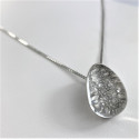 Collier Pendentif Pavage Diamants Or blanc