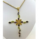 Pendentif Or Jaune avec Pierres Fines