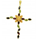 Pendentif Or Jaune avec Pierres Fines