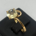 Bague Or avec Citrine