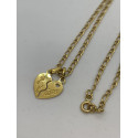 Collier Or avec Pendentif Coeur