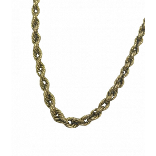 Collier en Or avec maille corde