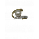 Bague 2 Ors avec perle culture