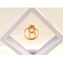 Pendentif lettre B avec diamant