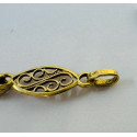 Bracelet Or Jaune Maille Filigrane