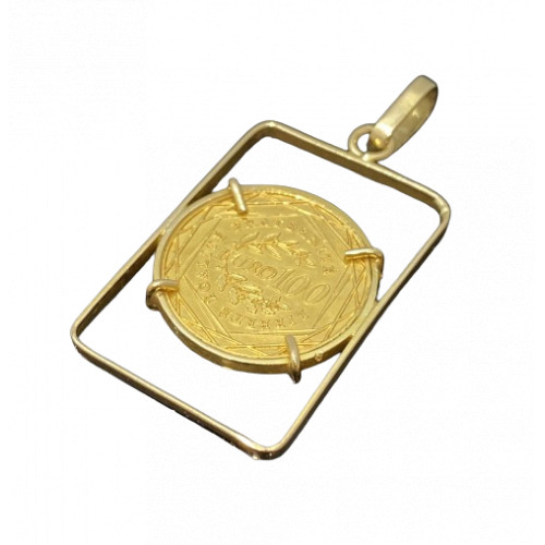 Pendentif Or Pièce 100 Francs