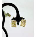 Boucles d'oreille Or et Oxydes