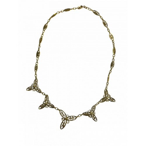 Collier Or Maille Filigrane