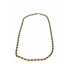 Collier Or Maille Grain de Café