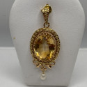 Pendentif Or avec Citrine