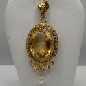 Pendentif Or avec Citrine