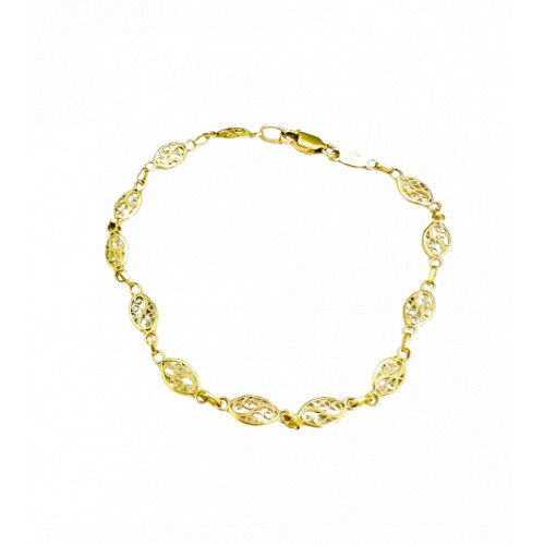 Bracelet Or Maille Filigrane