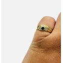 Bague Or Jaune avec Saphir et Diamants