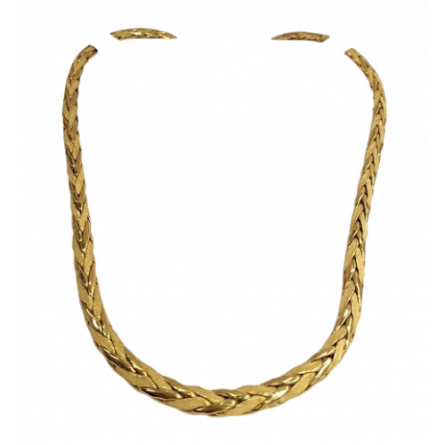 Collier Or Maille Palmier