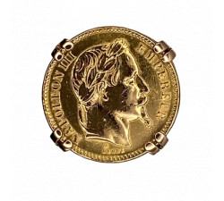 Bague Pièce 1862 20 Fcs Or Napoléon 3