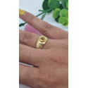 Bague Or avec Citrine