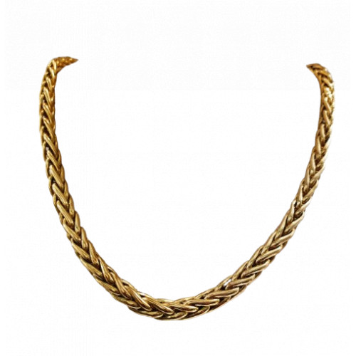 Collier Or Jaune Maille Palmier