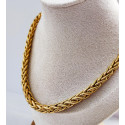 Collier Or Jaune Maille Palmier