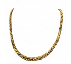 Collier Or Maille Palmier