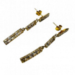 Boucles Pendantes Or avec Oxydes