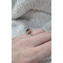 Bague Marguerite avec Saphir et Diamants