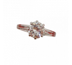 Bague Or avec Diamant Solitaire 0.47ct