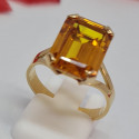 Bague Or avec Citrine