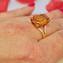 Bague Or avec Citrine