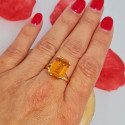 Bague Or avec Citrine