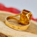 Bague Or avec Citrine