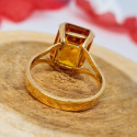 Bague Or avec Citrine