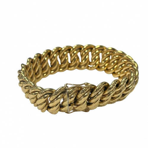 Bracelet Or Maille Américaine