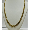 Collier Or Jaune Maille Marine