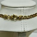 Collier Or Jaune Maille Marine