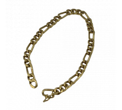 Bracelet Or Jaune Maille Figaro